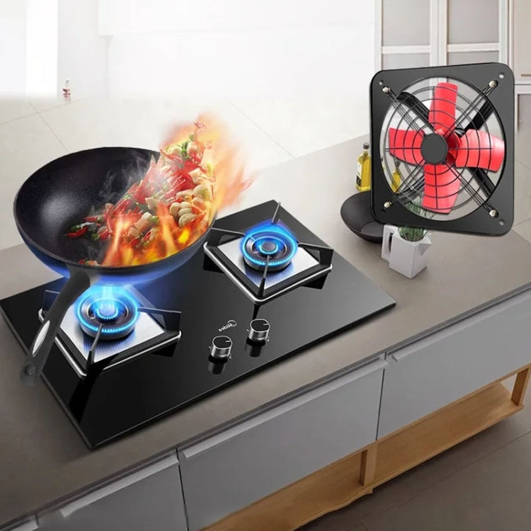 12 -inch Dual Grilles Kitchen Exhaust Fan Wall Window Fan High Power Industrial Extractor Fume Space Extractor Hood,CN Plug by bashfashion