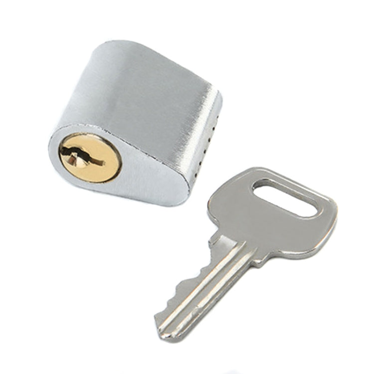 Fire Door Lock Cylinder Door Latch Fittings With Key, Model: Copper Core Interlocking+1 Key by bashfashion