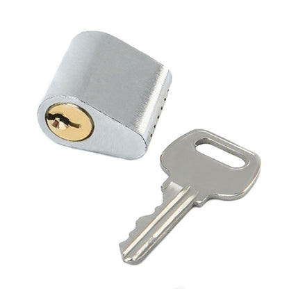 Fire Door Lock Cylinder Door Latch Fittings With Key, Model: Copper Core Interlocking+1 Key by bashfashion