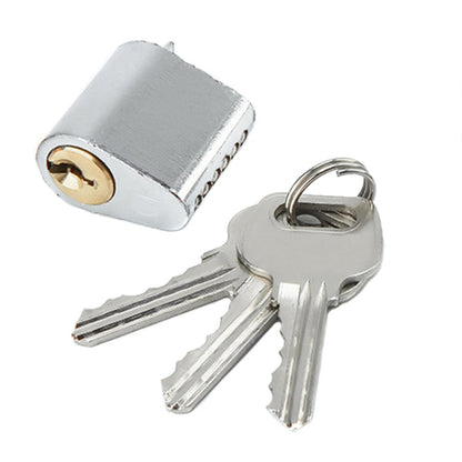 Fire Door Lock Cylinder Door Latch Fittings With Key, Model: Copper Core Non-Interlocking+3 Keys by bashfashion