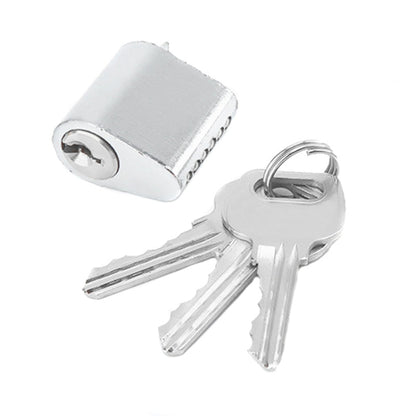 Fire Door Lock Cylinder Door Latch Fittings With Key, Model: Aluminum Core Non-Interlocking+3 Keys by bashfashion