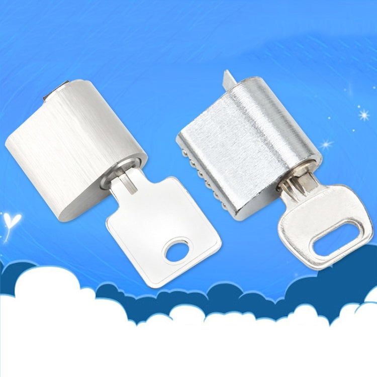 Fire Door Lock Cylinder Door Latch Fittings With Key, Model: Aluminum Core Non-Interlocking+3 Keys by bashfashion
