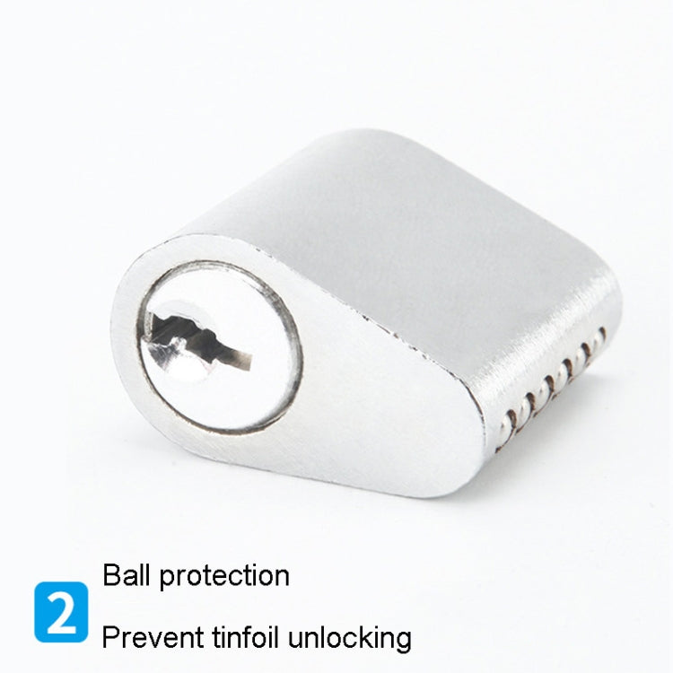 Fire Door Lock Cylinder Door Latch Fittings With Key, Model: Aluminum Core Non-Interlocking+3 Keys by bashfashion