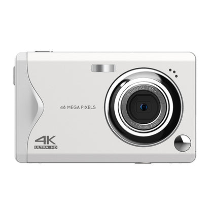 4K HD 3.0-Inch IPS Screen Autofocus HD Digital Camera(White) by bashfashion