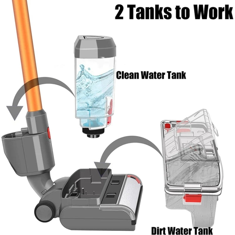 For Dyson V7 V8 V10 V11 V15 Vacuum Cleaner Electric Mop Head Floor Scrubber Head by bashfashion