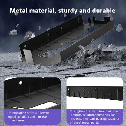 For PS5 Console iplay Wall-mounted Bracket Can Store Controllers/VR Glasses/Headphones(Black) by iplay