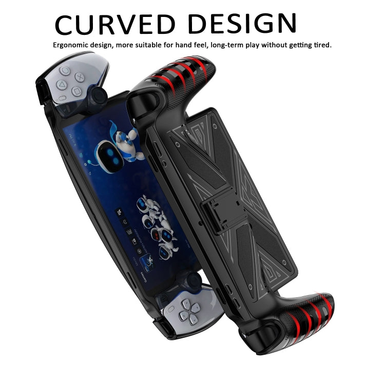 For Sony PlayStation Portal TPU Protective Case Cover With Stand(Black) by bashfashion