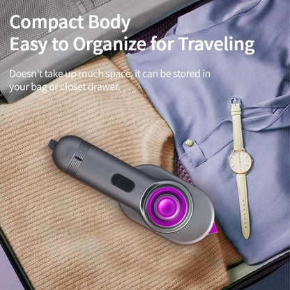 30W Mini Steamer Rotary Folding Iron Insulation Anti-Scald Garment EU Plug(Grey) by bashfashion