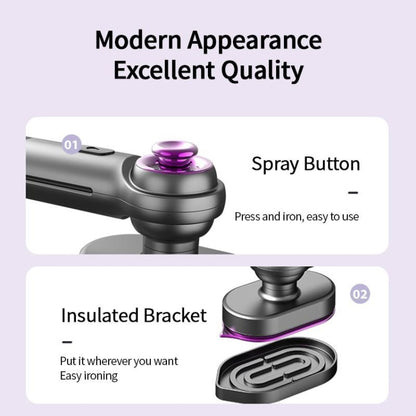 30W Mini Steamer Rotary Folding Iron Insulation Anti-Scald Garment US Plug(White) by bashfashion