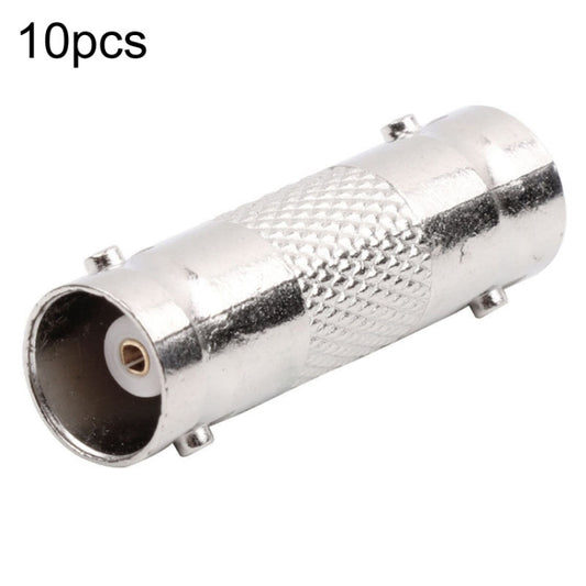 10pcs BNC Female To Female Straight Through Adaptor Surveillance Dual Pass-Through Connector by bashfashion
