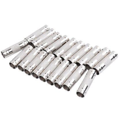 10pcs BNC Female To Female Straight Through Adaptor Surveillance Dual Pass-Through Connector by bashfashion