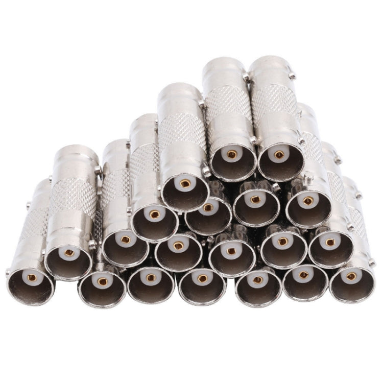 10pcs BNC Female To Female Straight Through Adaptor Surveillance Dual Pass-Through Connector by bashfashion