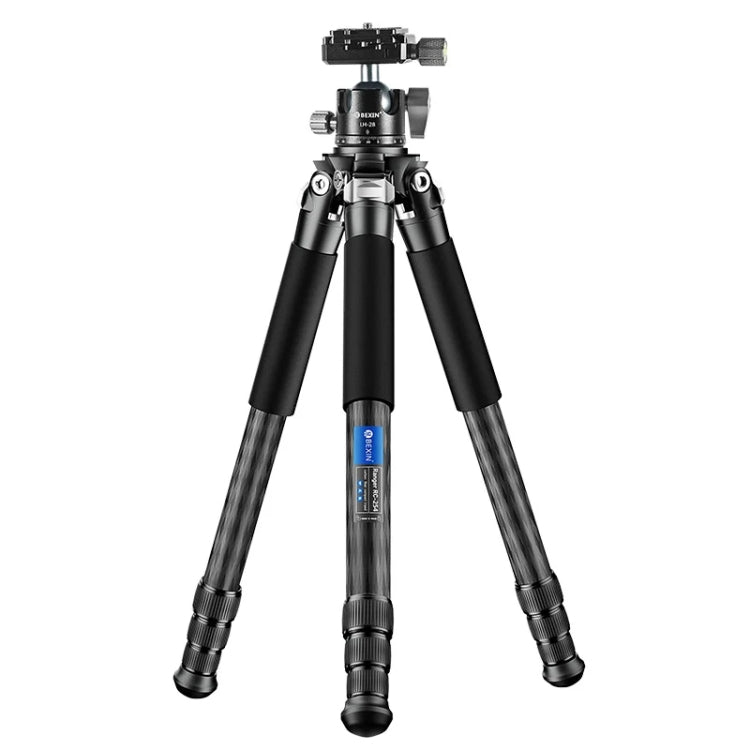 BEXIN RC254+LH-28 Carbon Fiber Portable Folding Tripod SLR Camera Low Gravity Center Gimbal Photography Bracket by BEXIN