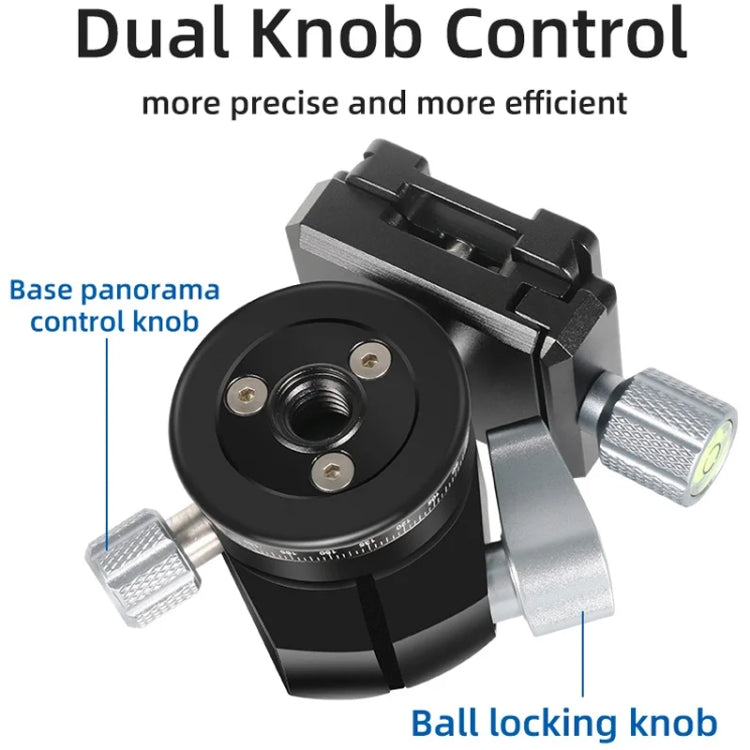 BEXIN RC254+LH-28 Carbon Fiber Portable Folding Tripod SLR Camera Low Gravity Center Gimbal Photography Bracket by BEXIN