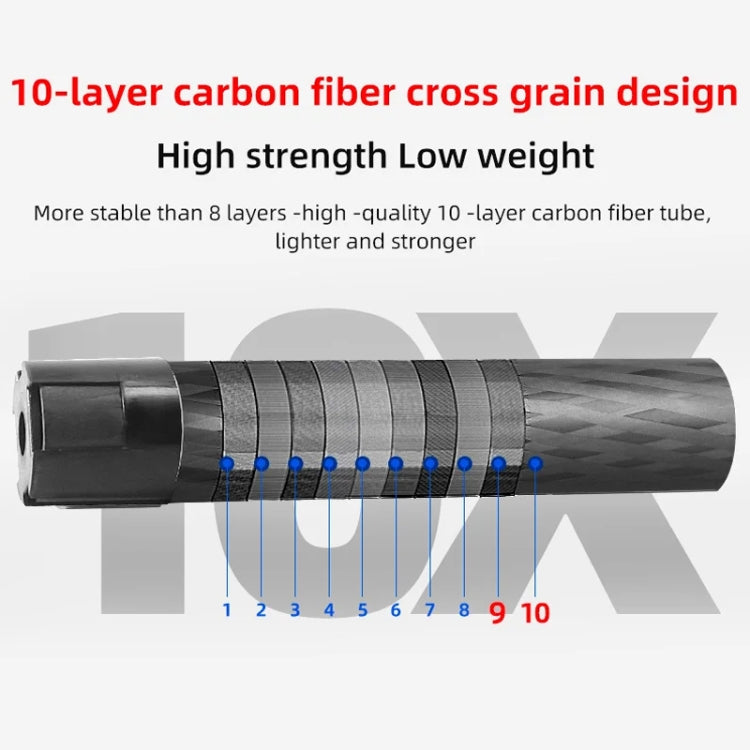 BEXIN RC254 Carbon Fiber Portable Folding Tripod SLR Camera Low Gravity Center Gimbal Photography Bracket by BEXIN
