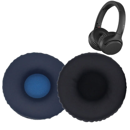 2pcs For Sony WH-XB700 Headphone Sponge Leather Case Earmuff Protective Cover(Navy Blue) by bashfashion