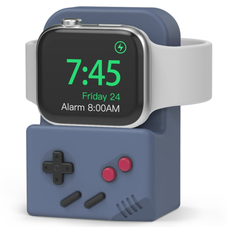 For Apple Watch Silicone Charging Stand Charging Base Storage Stand Without Charger(Midnight Blue) by bashfashion