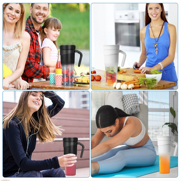 Portable Mini Electrical Extractors USB Charging Multifunctional Juicer(White) by bashfashion