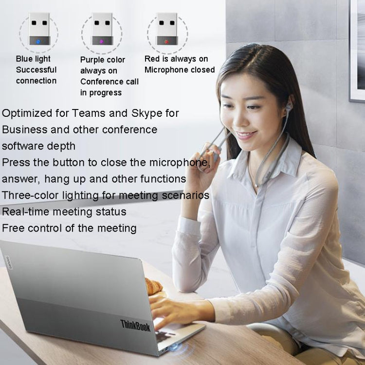 Lenovo ThinkBook UC100 Neckband Dual Wireless Bluetooth Earphone Cell Phone Computer Simultaneous Connection by Lenovo