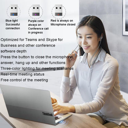 Lenovo ThinkBook UC100 Neckband Dual Wireless Bluetooth Earphone Cell Phone Computer Simultaneous Connection by Lenovo