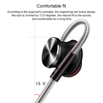 QKZ DM10 1.2m High-Quality In-Ear Metal Magnetic Sports Wired Earphones, Style: Grey by QKZ