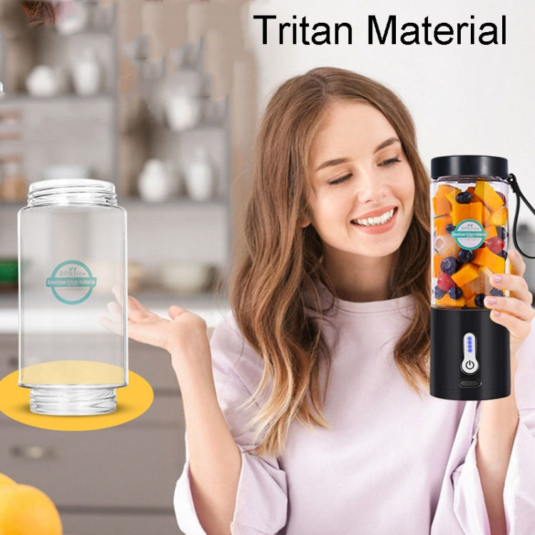 Portable Multifunctional USB Rechargeable Juice Extractor Cup Mini Electrical Juicer(White) by bashfashion