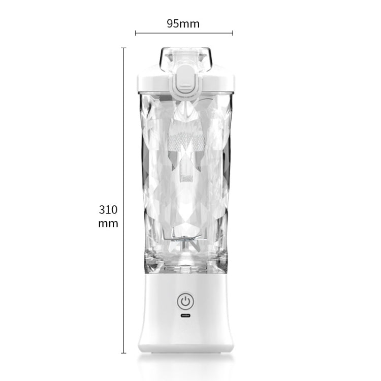Portable Multifunctional USB Charging Juice Cup Mini Electrical Blender(White) by bashfashion