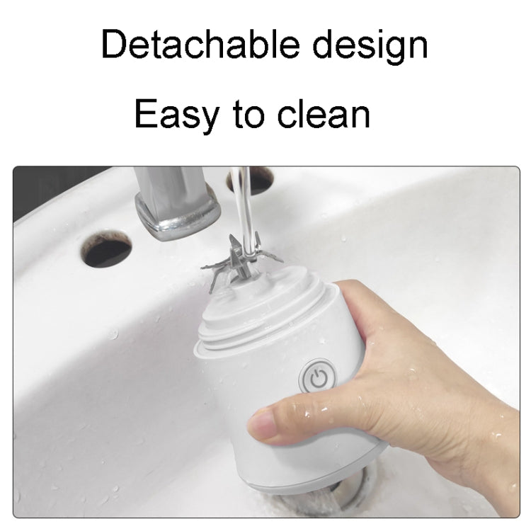 Portable Multifunctional USB Charging Juice Cup Mini Electrical Blender(White) by bashfashion