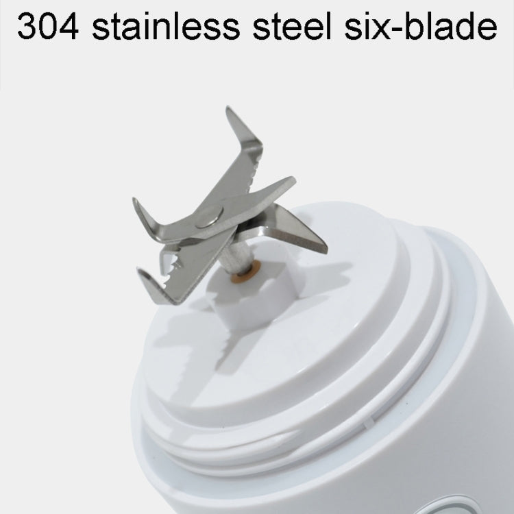 Portable Multifunctional USB Charging Juice Cup Mini Electrical Blender(White) by bashfashion