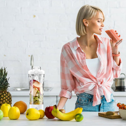 Portable Multifunctional USB Charging Juice Cup Mini Electrical Blender(Pink) by bashfashion