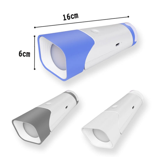 Multifunctional Reading Desk Lamp Flashlight Wall Mounted Bedside Lamp Folding Camping Lamp(White) by bashfashion