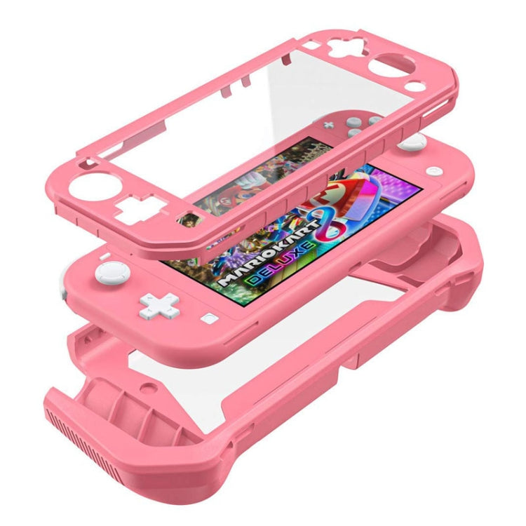 For Nintendo Switch Lite Full Cover Protective Shell TPU Console Case(Pink) by bashfashion