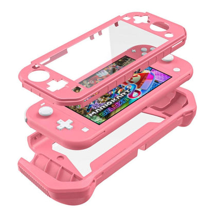 For Nintendo Switch Lite Full Cover Protective Shell TPU Console Case(Pink) by bashfashion