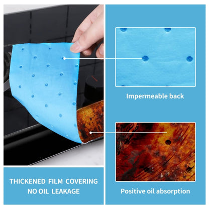 10pcs /Pack Disposable Oil Groove Suction Paper for Cooker Hoods, Spec: 7x90cm Thickened by bashfashion
