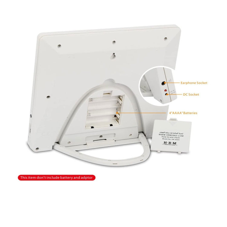 Desktop Digital Perpetual Calendar Study Alarm Clock(Gold) by bashfashion