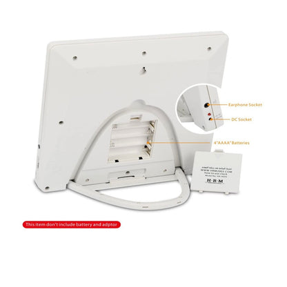 Desktop Digital Perpetual Calendar Study Alarm Clock(Gold) by bashfashion