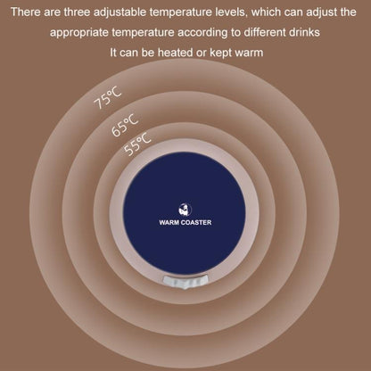 USB Intelligent Constant Temperature Automatic Heating Coaster(Northern Hemisphere White) by bashfashion