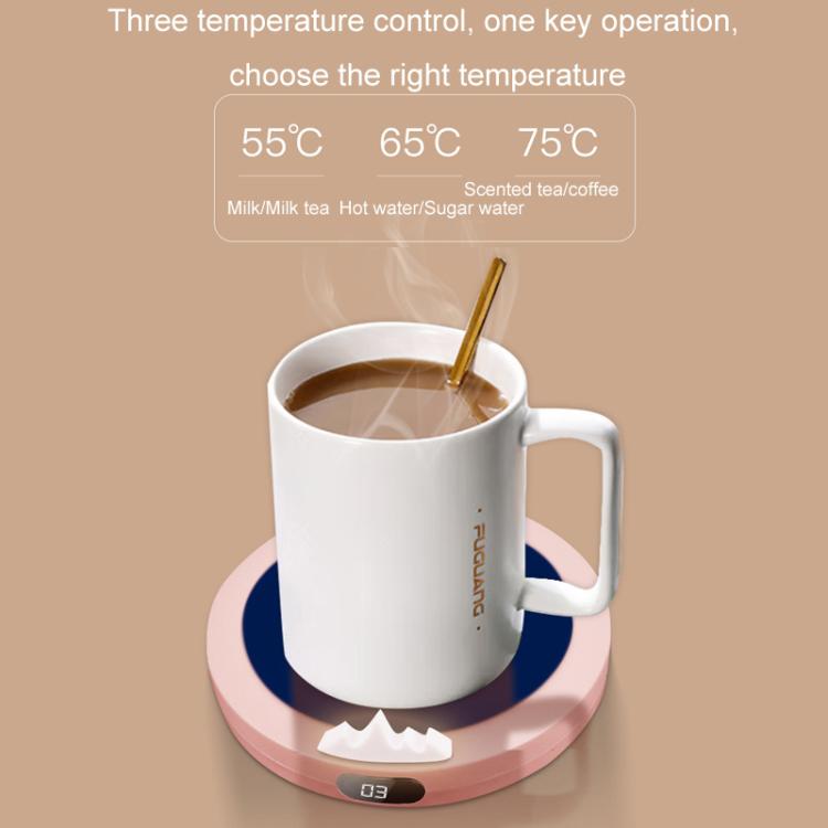 USB Intelligent Constant Temperature Automatic Heating Coaster(Northern Hemisphere Pink) by bashfashion