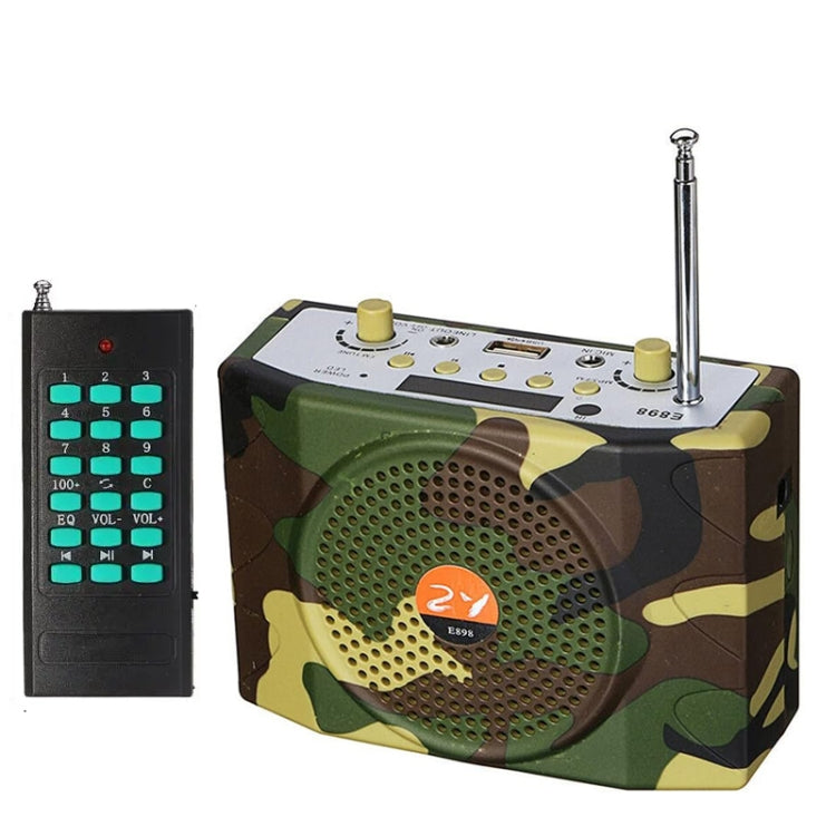 25W Bluetooth Voice Amplifier Bird Hunting Speaker Supports USB/TF/FM 1000m Remote Control EU Plug(Camouflage) by bashfashion
