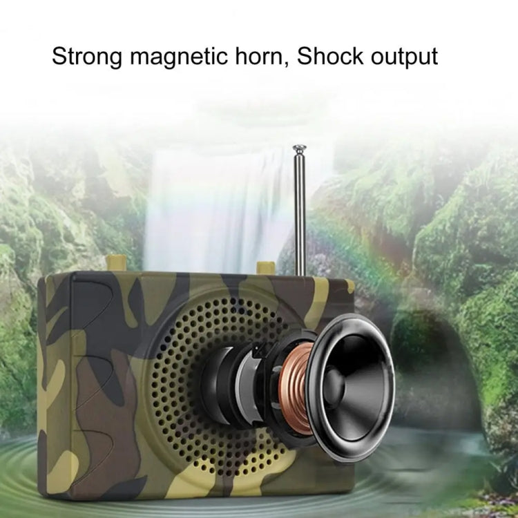 25W Bluetooth Voice Amplifier Bird Hunting Speaker Supports USB/TF/FM 1000m Remote Control EU Plug(Camouflage) by bashfashion