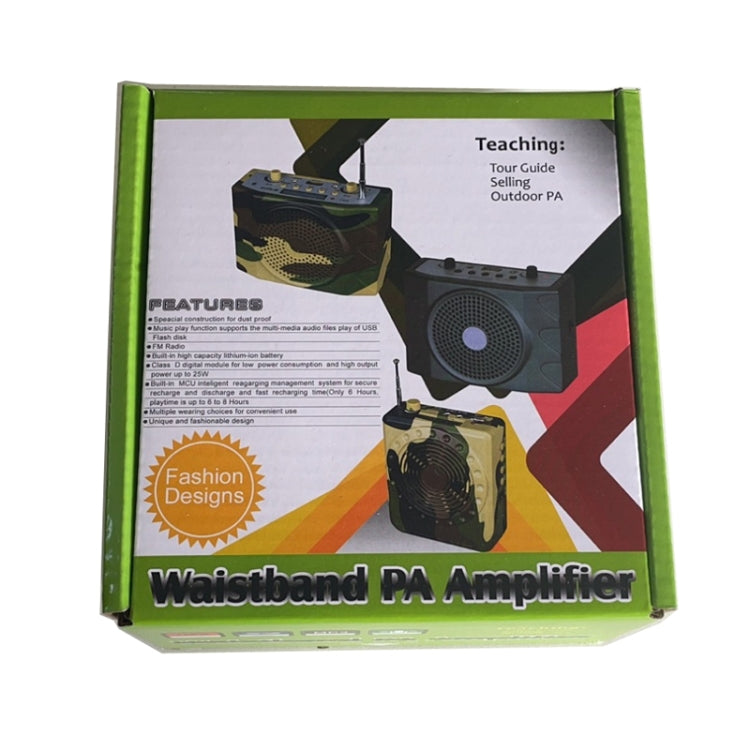 25W Bluetooth Voice Amplifier Bird Hunting Speaker Supports USB/TF/FM 1000m Remote Control EU Plug(Camouflage) by bashfashion