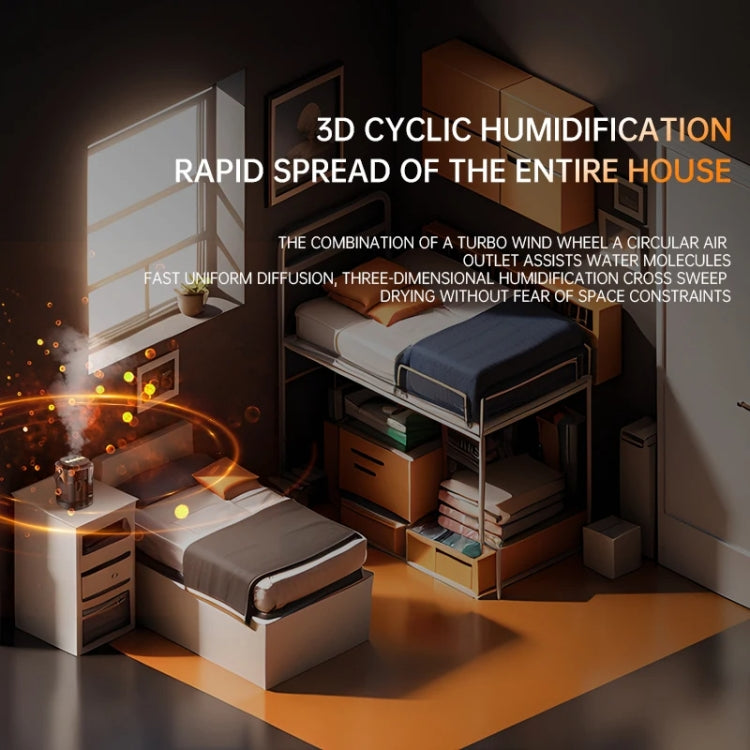 3L Smart Spray Humidifier Three-hole Spray With Night Light, Spec: USB by bashfashion