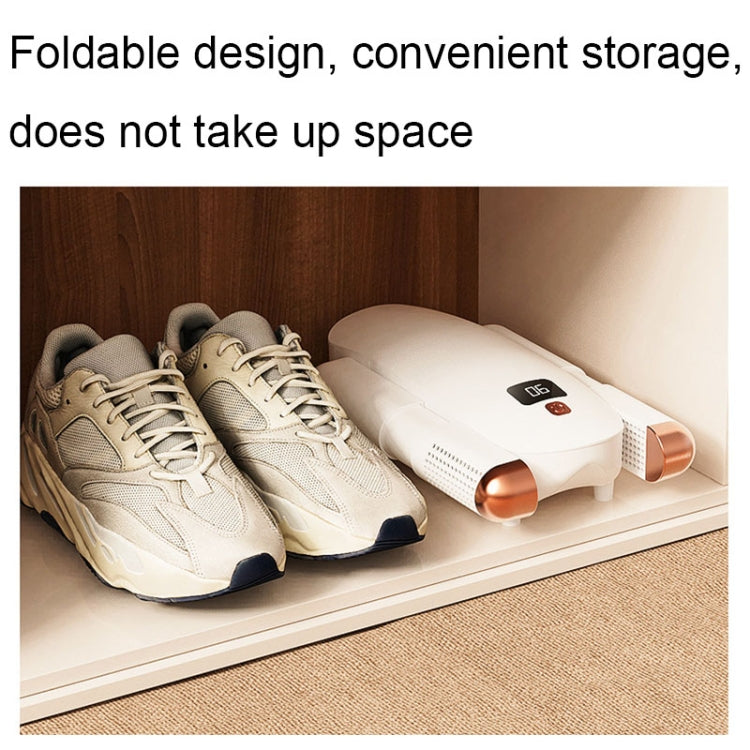 YM-102 Smart Timing UV Purple Light Sterilization Deodorization Dryer Portable Shoe Dryer(EU Plug) by bashfashion