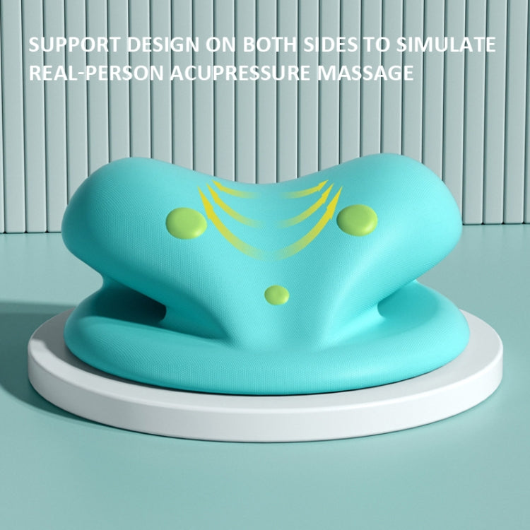 Neck And Shoulder Stretcher Relaxer Cervical Spine Chiropractic Traction Pillow(Pink) by bashfashion