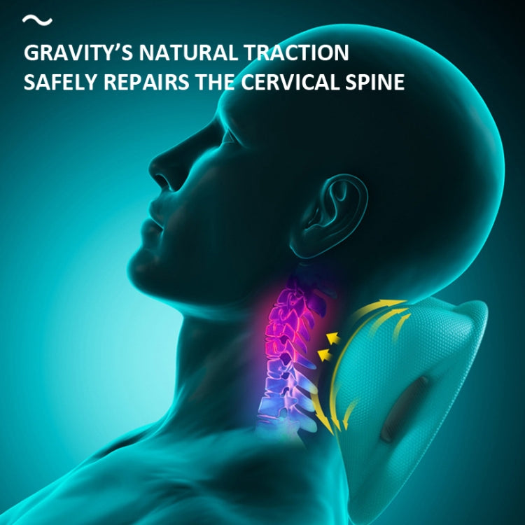 Neck And Shoulder Stretcher Relaxer Cervical Spine Chiropractic Traction Pillow(Pink) by bashfashion