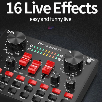 BM800+V8S Sound Card Set Audio Condenser Mic Studio Singing Microphone by bashfashion