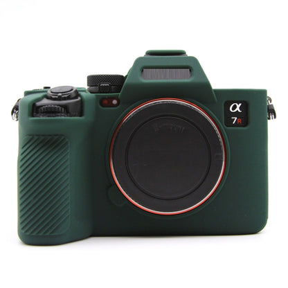 For Sony A7RV Mirrorless Camera Protective Silicone Case, Color: Dark Green by bashfashion