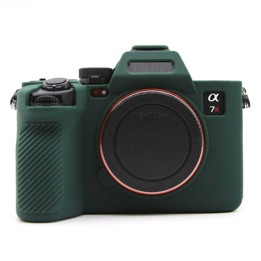 For Sony A7RV Mirrorless Camera Protective Silicone Case, Color: Dark Green by bashfashion
