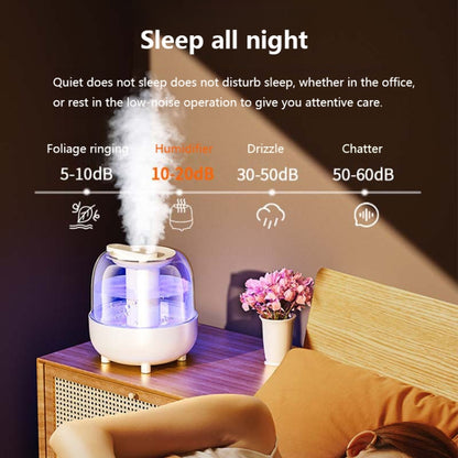 4L Wireless Humidifier USB Oil Diffuser with Night Light(Green) by bashfashion