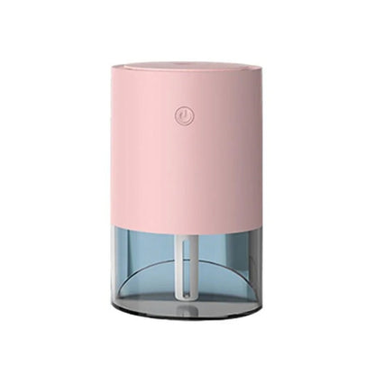 350ml Ultrasonic Air Humidifier Mini Angle Adjustment Car Air Purifier, Spec: USB Plug Pink by bashfashion